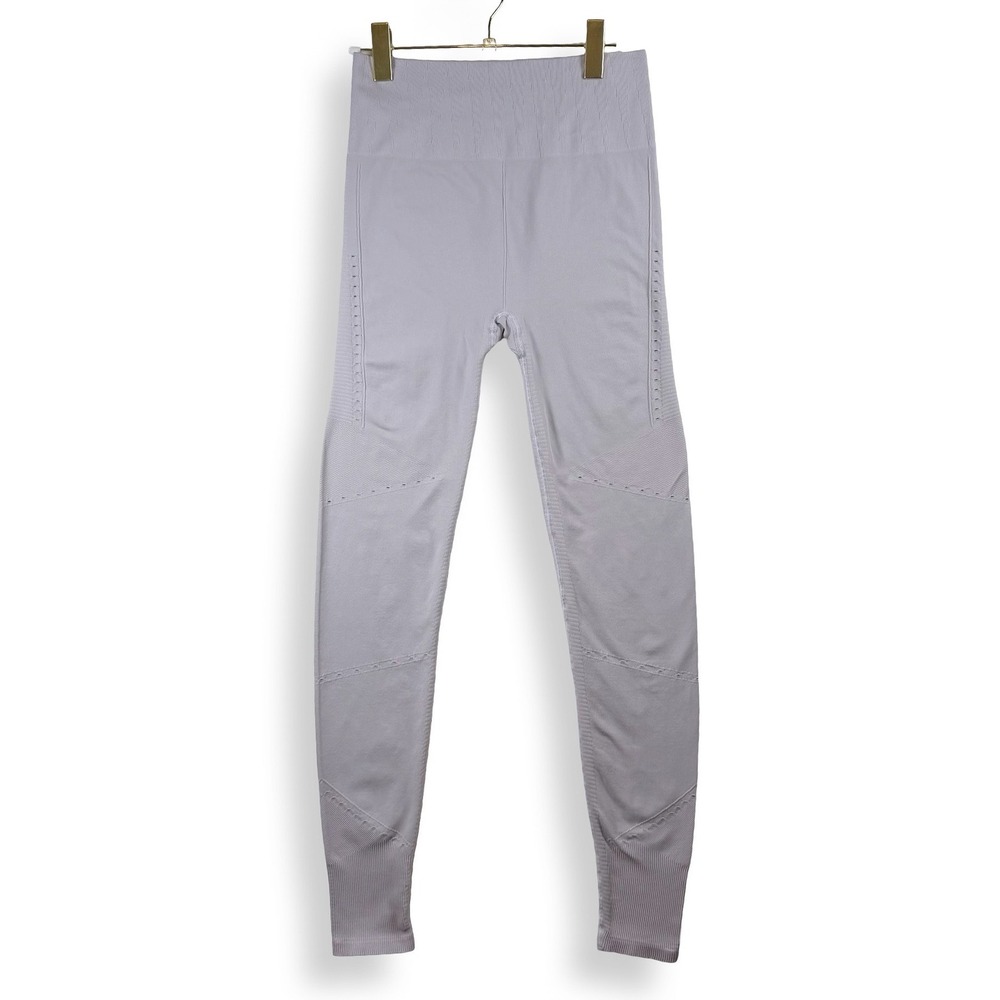 Anthropologie Womens M Lilac Purple Seamless High Rise Leggings Yoga Pilates Gym